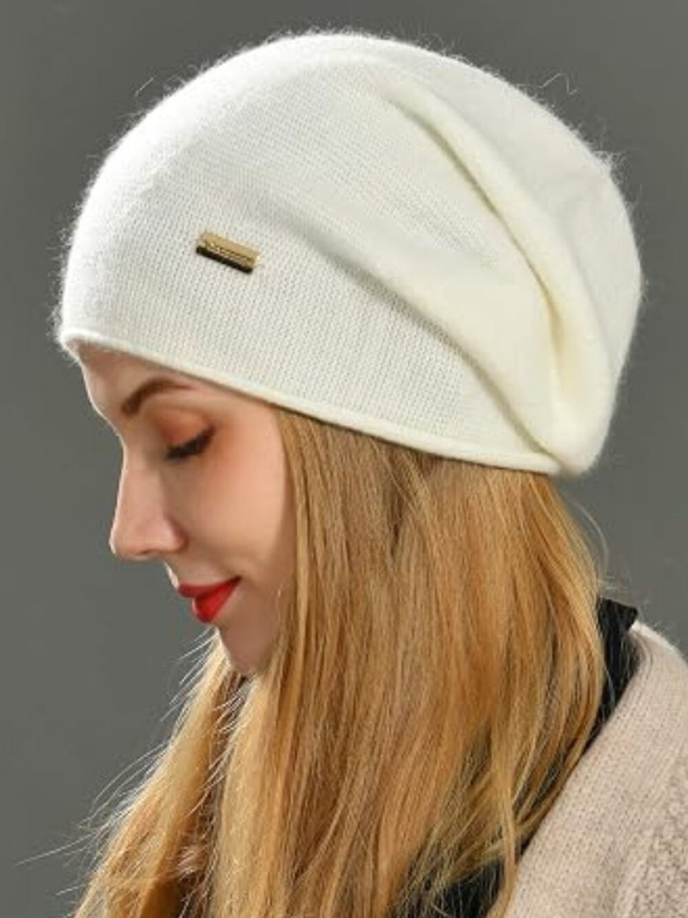Jaxmonoy Women's Slouchy Knit Winter Beanie